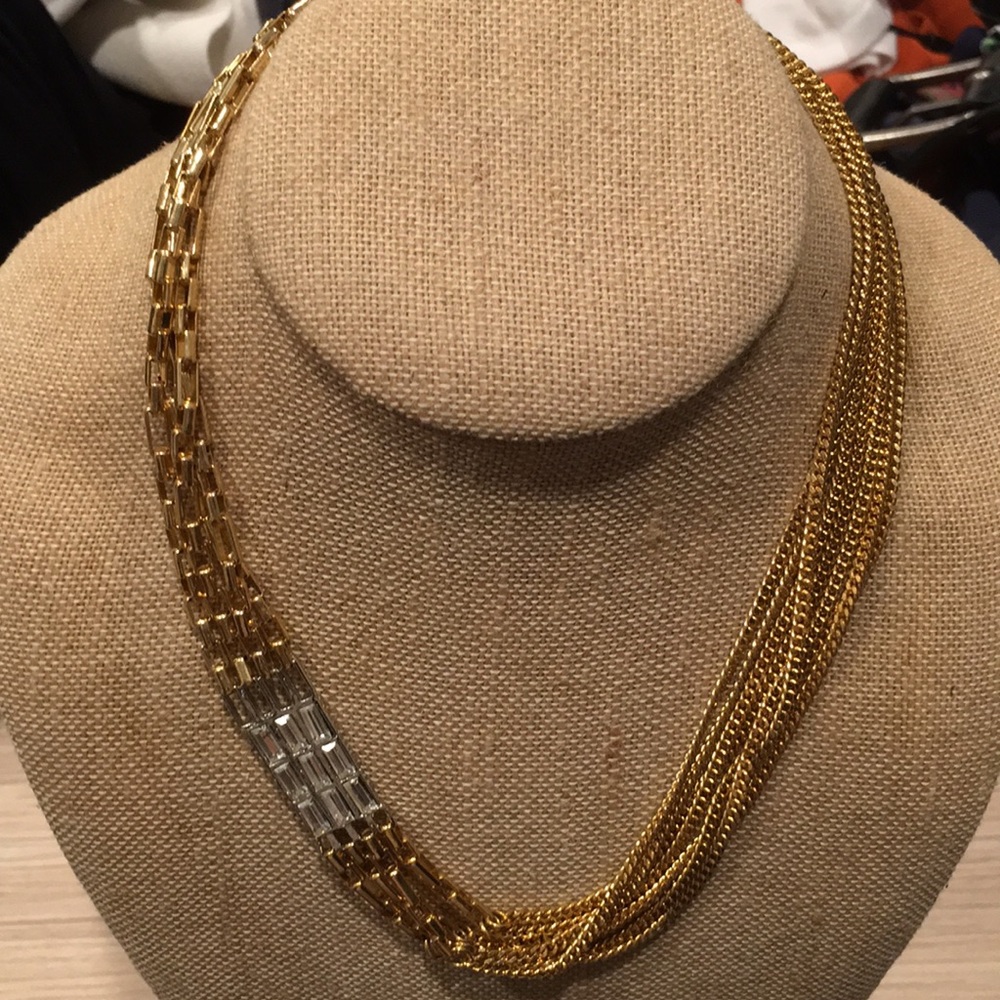 Multi Strands Gold Necklace